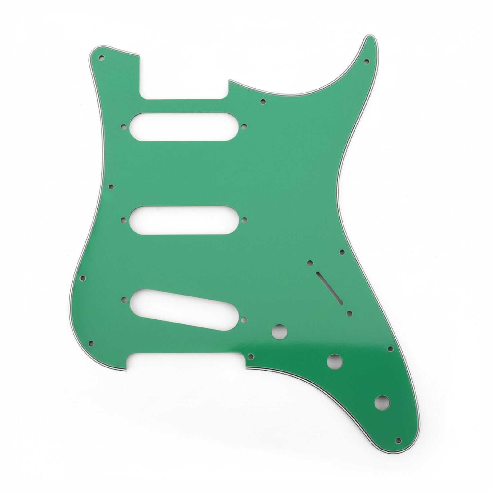 PRS Silver Sky Pickguard 8-Hole SSS - 30+ Colors 4-Ply Green - Ploutone
