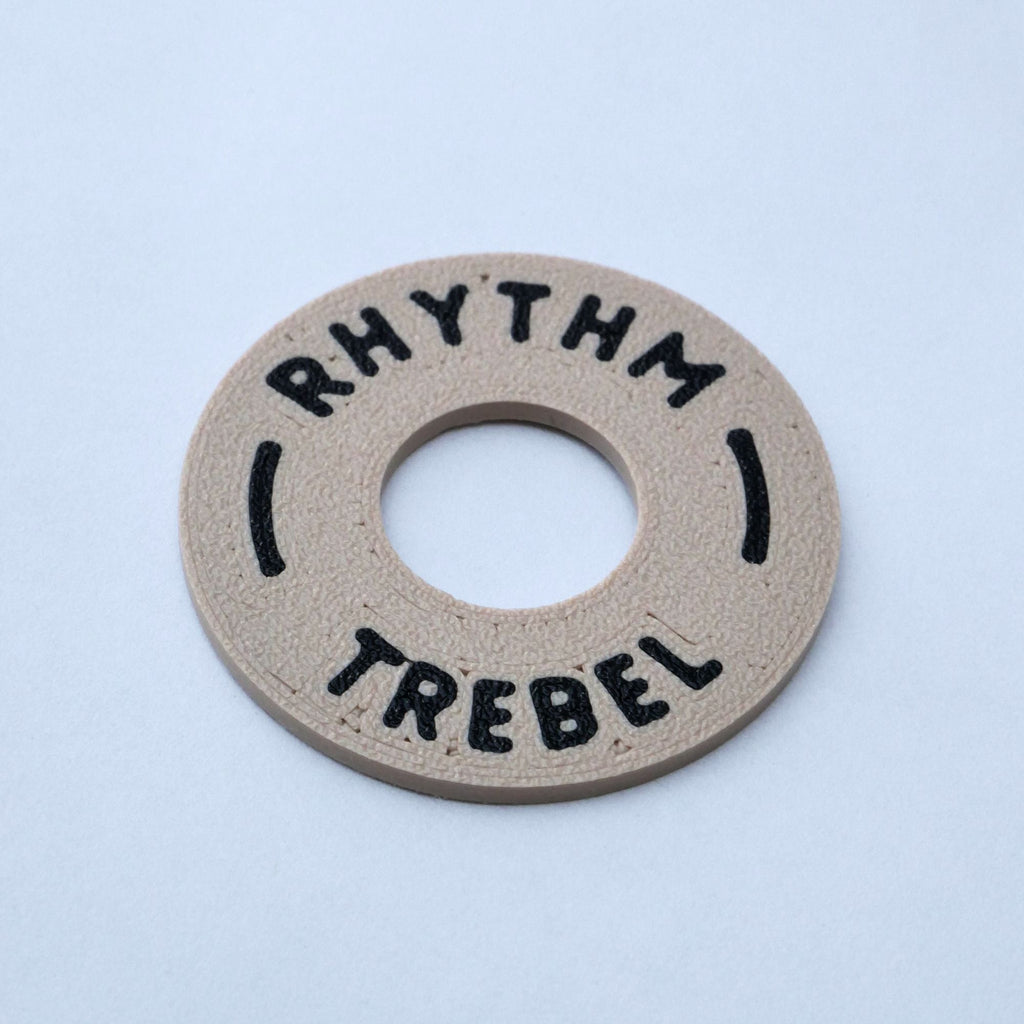 Guitar Toggle Switch Plate - Cream  from Ploutone