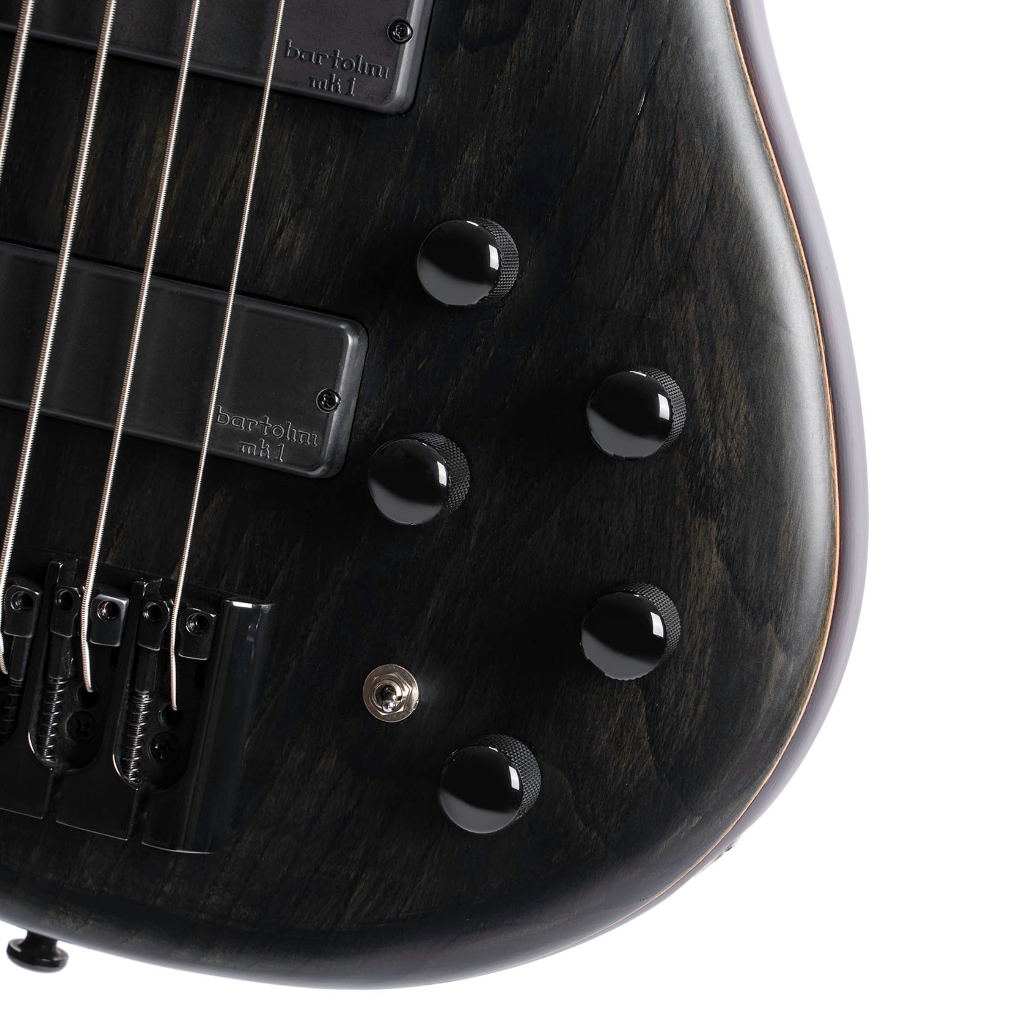 Cort Artisan Series B4 Element 4-String Bass Guitar Open Pore Black - Ploutone