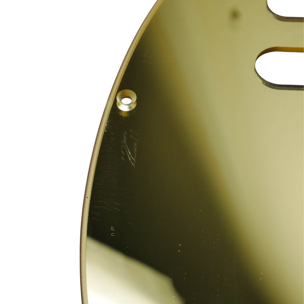 8-Hole Telecaster Pickguard - 1-Ply Gold Mirror Acrylic - Ploutone