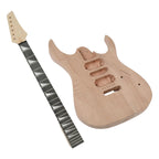DIY Solderless Super Strat Ibby Style Guitar Kit - Mahogany Body & Maple Neck - Ploutone