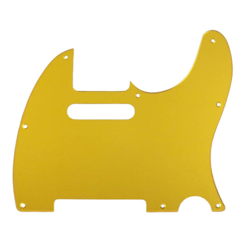 5-Hole ’52 Telecaster Pickguard for Fender Tele - 30+ Colors Gold Mirror Acrylic - Ploutone