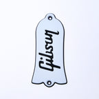 Custom Gibson Les Paul Truss Rod Cover - Gibson Logo (White & Black) - Ploutone
