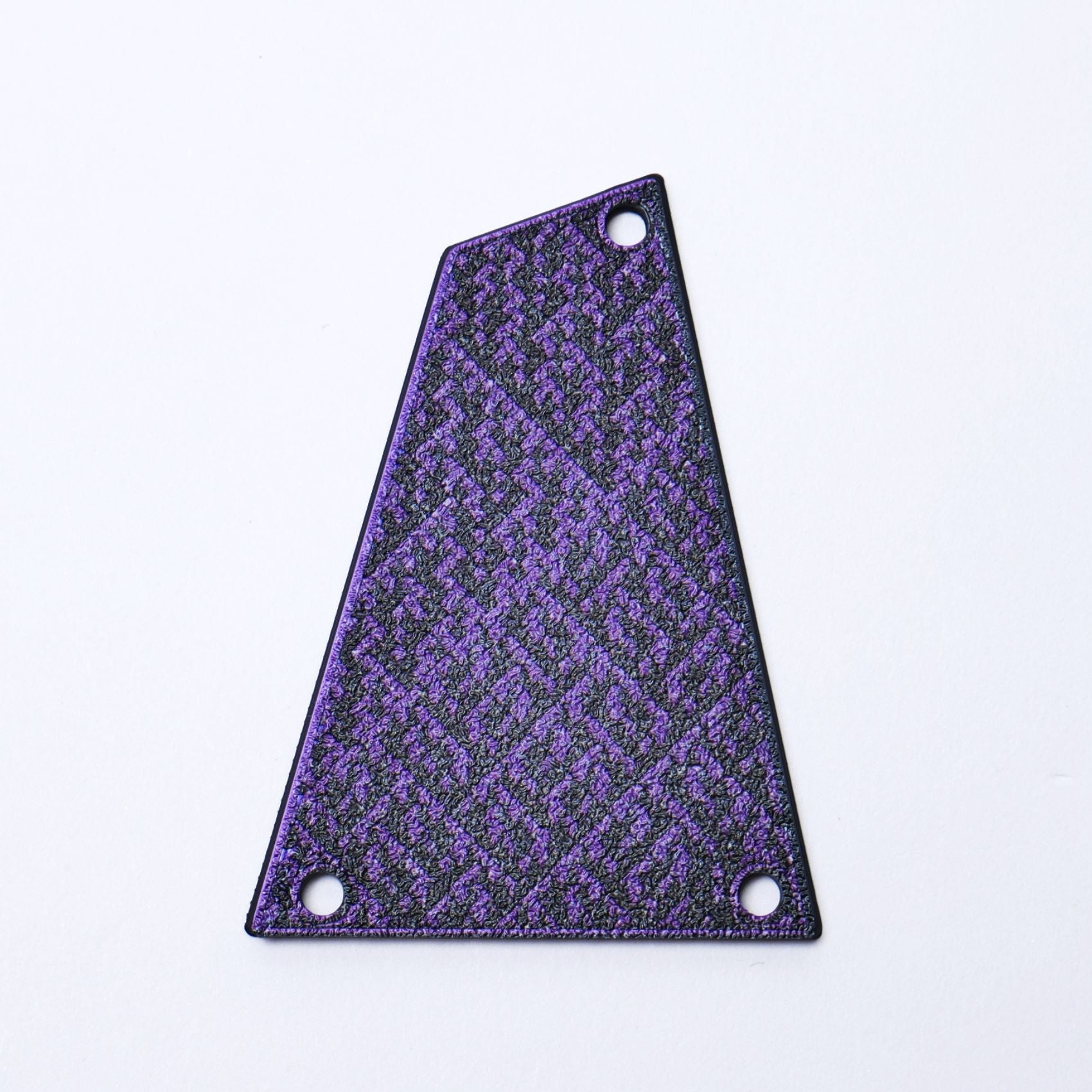 Custom Ibanez Truss Rod Cover (without string retainer) – Black Amethyst Purple truss rod covers from Ploutone