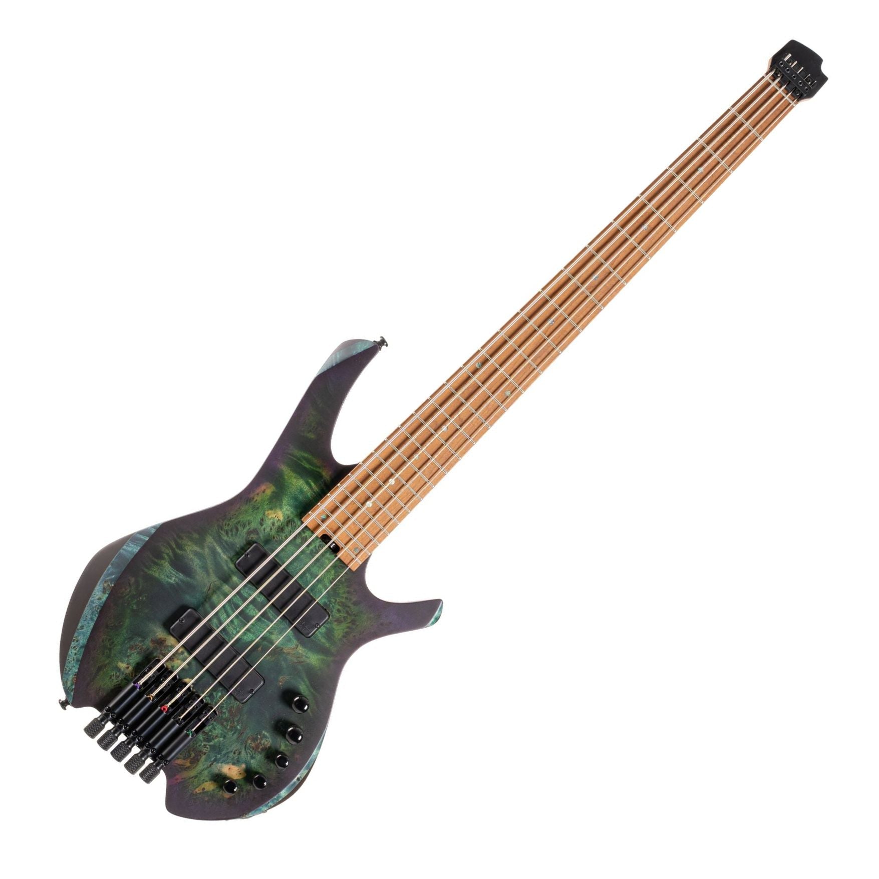 Cort SPACE5SDG Artisan Series Space 5 Bass Guitar (5-String) - Star Dust Green - Ploutone