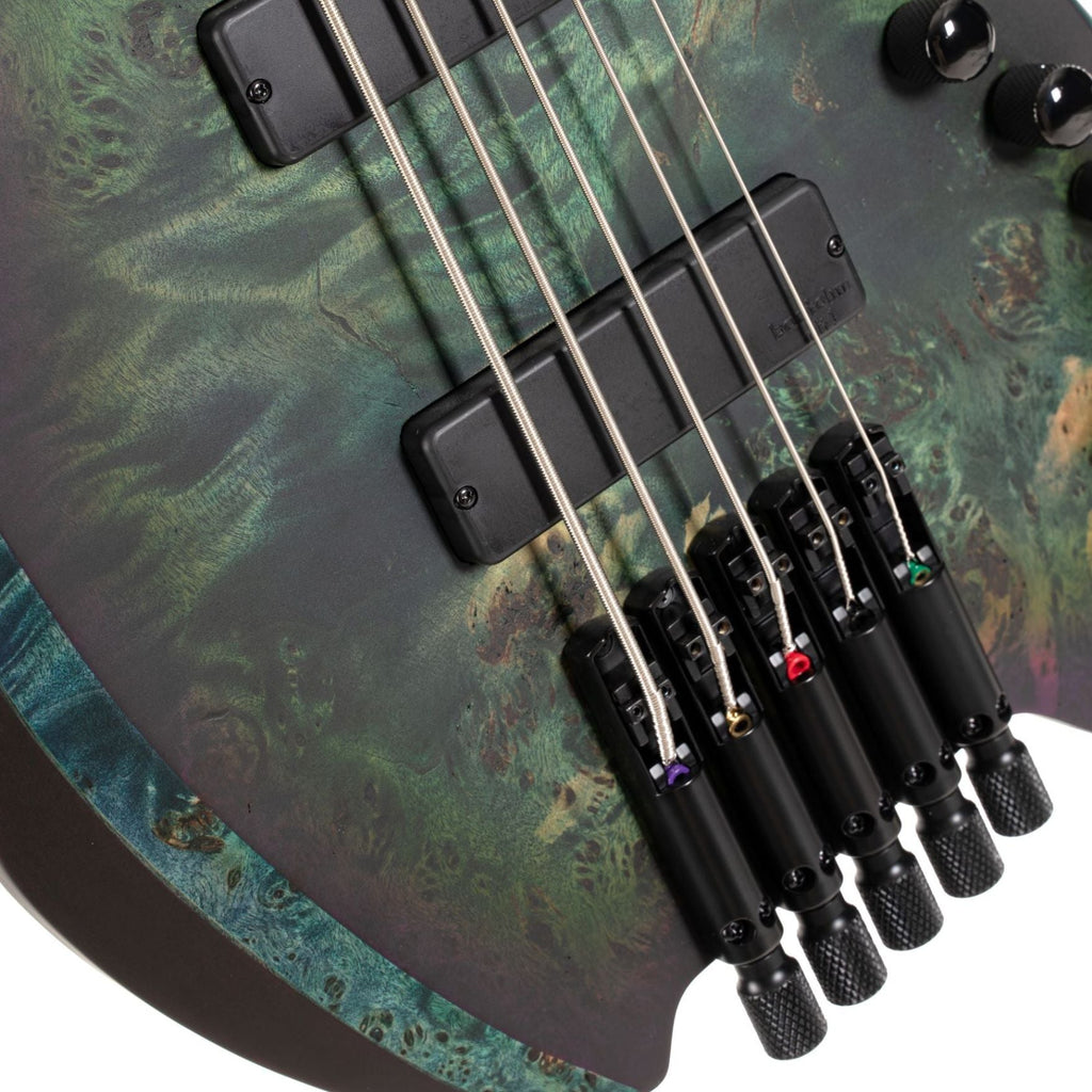 Cort SPACE5SDG Artisan Series Space 5 Bass Guitar (5-String) - Star Dust Green - Ploutone