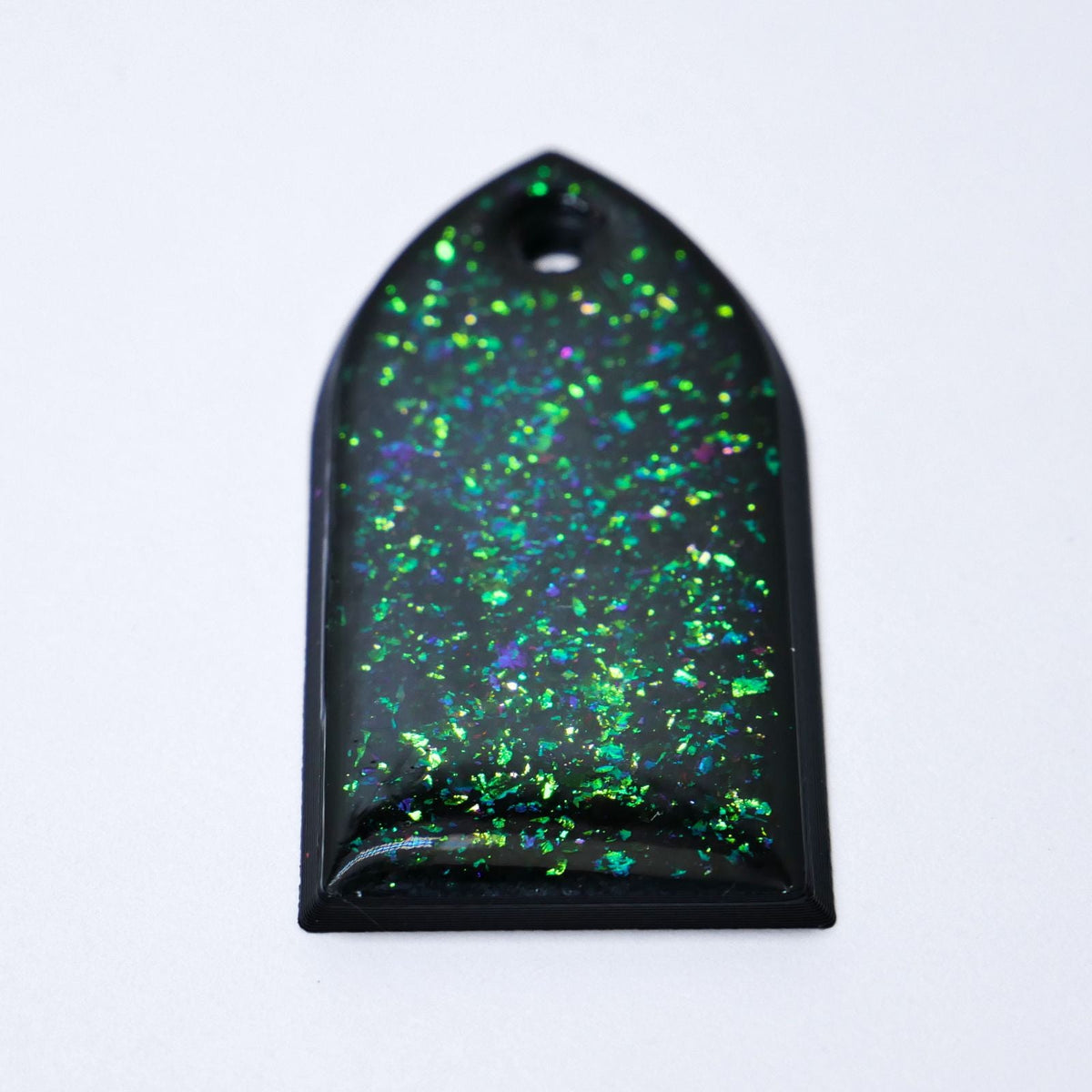 Custom ESP M-II Truss Rod Cover - Colorshifting Flakes truss rod covers from Ploutone