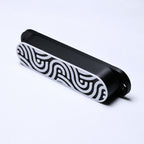 Custom Single Coil Strat Pickup Covers (No Holes) Set of 3 - Black/ White - Ploutone