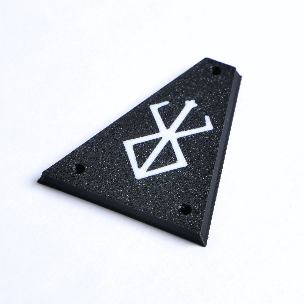 Jackson Truss Rod Cover – “Berserker” Custom (Black & White) Guitar Fittings & Parts from Ploutone