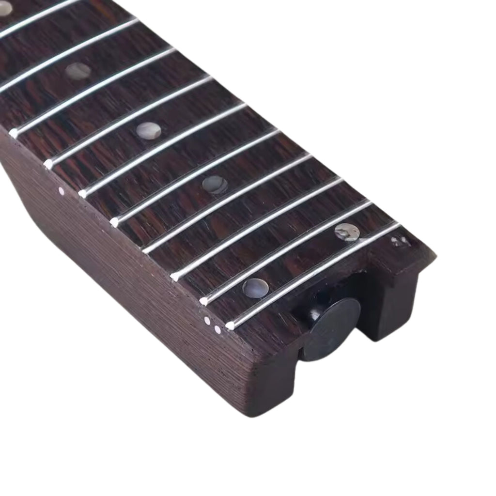 Headless Wenge Guitar Neck with Hardware - Ploutone