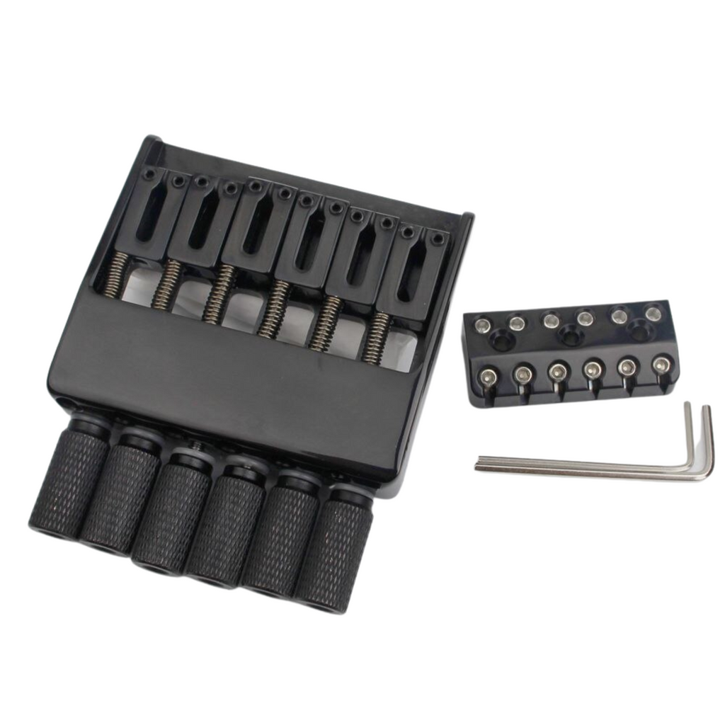 Ponte Per Chitarra Senza Testa A 6 Corde - Tailpiece Con Meccanismo A Verme - Foto 13