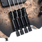 Cort SPACE4SDB Artisan Series Space 4 Bass Guitar - Star Dust Black - Ploutone