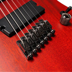 Cort KX307 7-String Multi-Scale Electric Guitar - Open Pore Mahogany - Ploutone