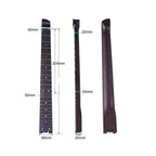Headless Wenge Guitar Neck with Hardware - Ploutone