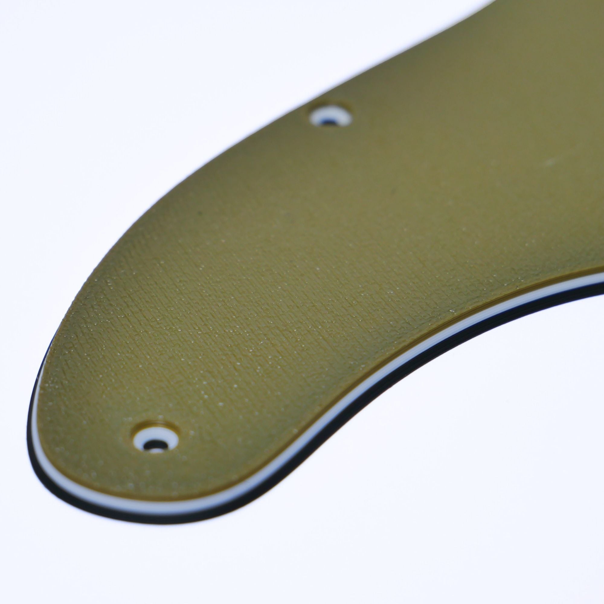 Custom 8-Hole Telecaster Pickguard - Artisan Series - Textured Olive Drab Green - Ploutone