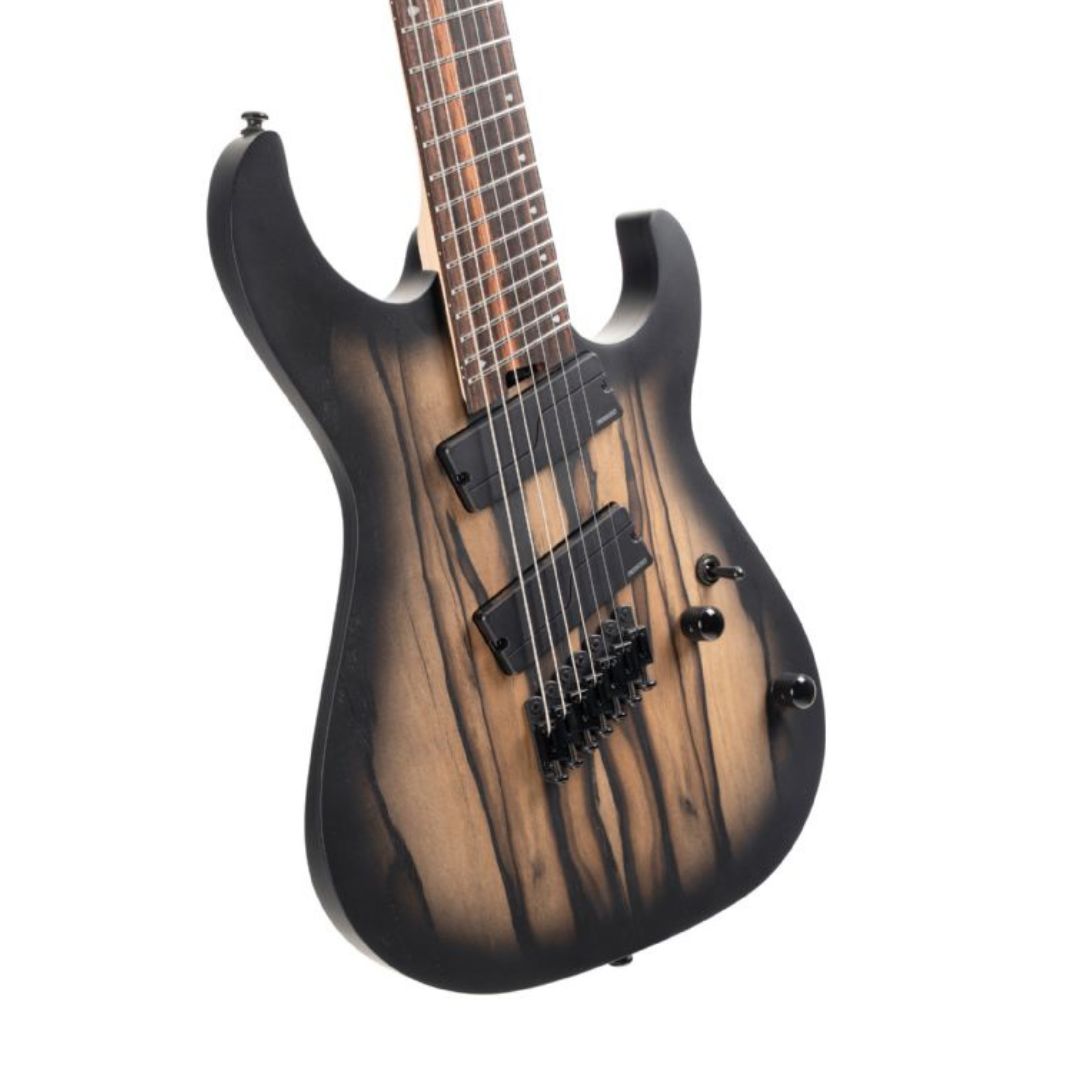 Cort KX507 Fishman FluencePU 7弦 Cort KX507 7-String Multi-Scale Electric Guitar in Star Dust Black