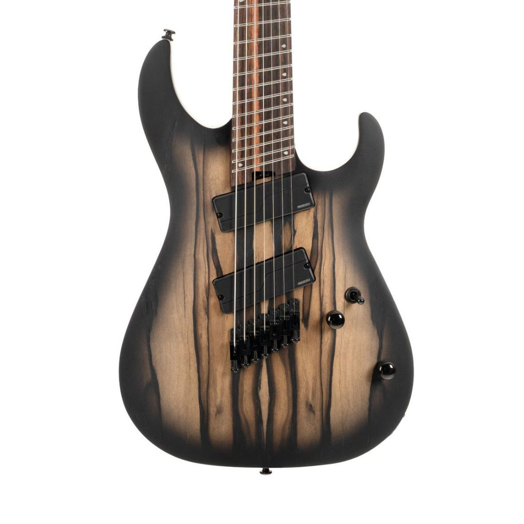 Cort KX507 7-String Multi-Scale Electric Guitar - Pale Moon Ebony Black Burst - Ploutone