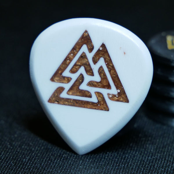 Opus Magnus VALKORE™ Guitar Pick - 3.5mm Copper Valknut Guitar Picks from Ploutone