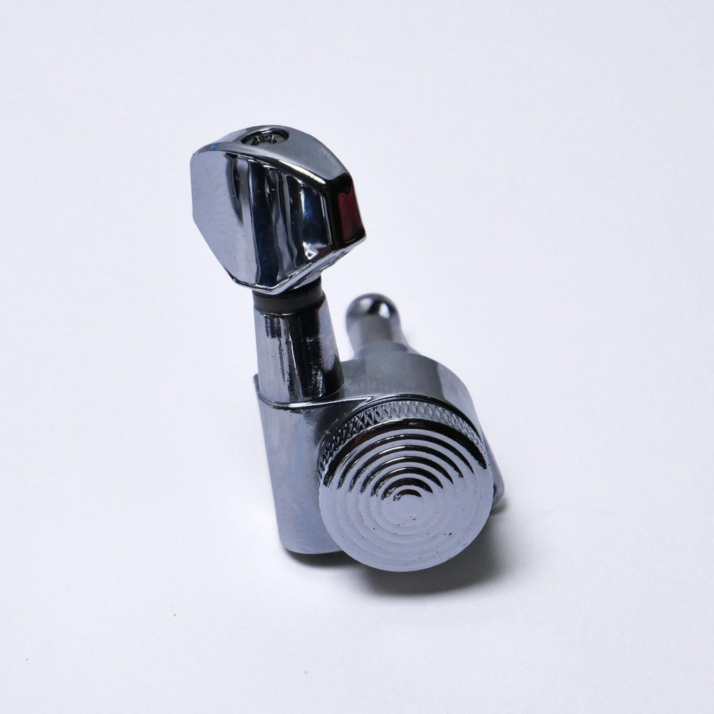 Wilkinson Locking Tuners 6-In-Line Right-Handed (Chrome) – 19:1 Ratio – Fits 10mm (25/64") Holes Tuning Machine Heads from Ploutone