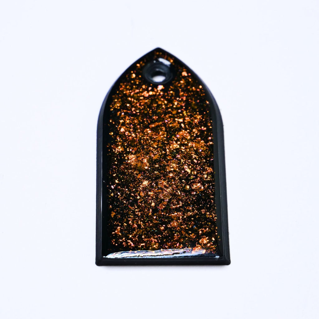 Custom ESP M-II Truss Rod Cover - Colorshifting Flakes truss rod covers from Ploutone