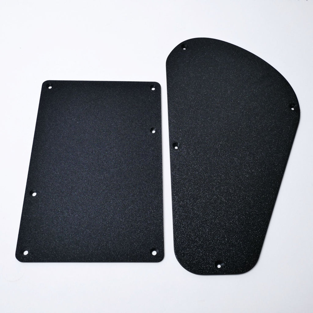 Jackson Dinky & Pro Series Backplate Set - Tremolo & Control Covers - Multiple Colors Black - Ploutone