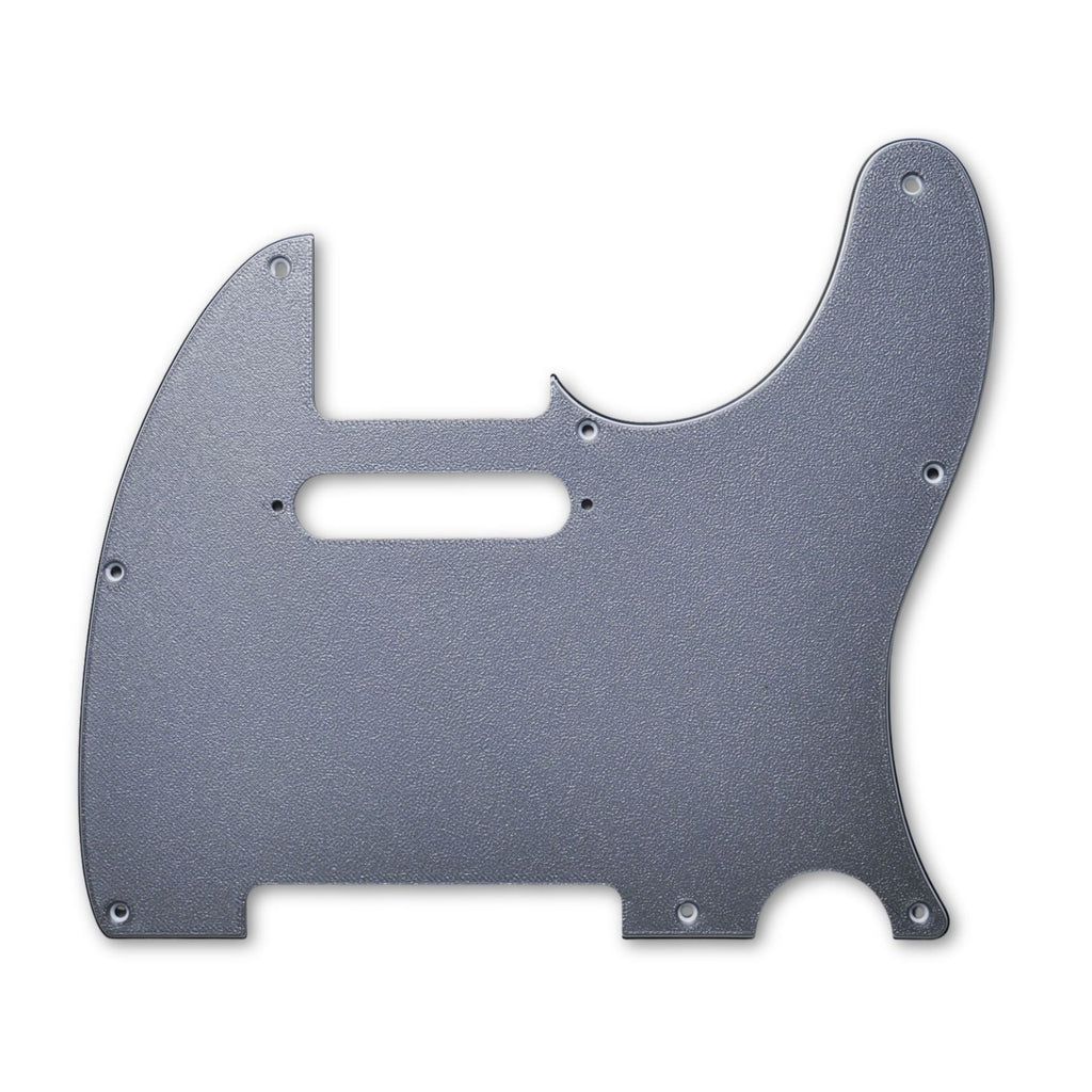 Custom 8-Hole Telecaster Pickguard - Artisan Series - Textured Gun Metal Gray - Ploutone