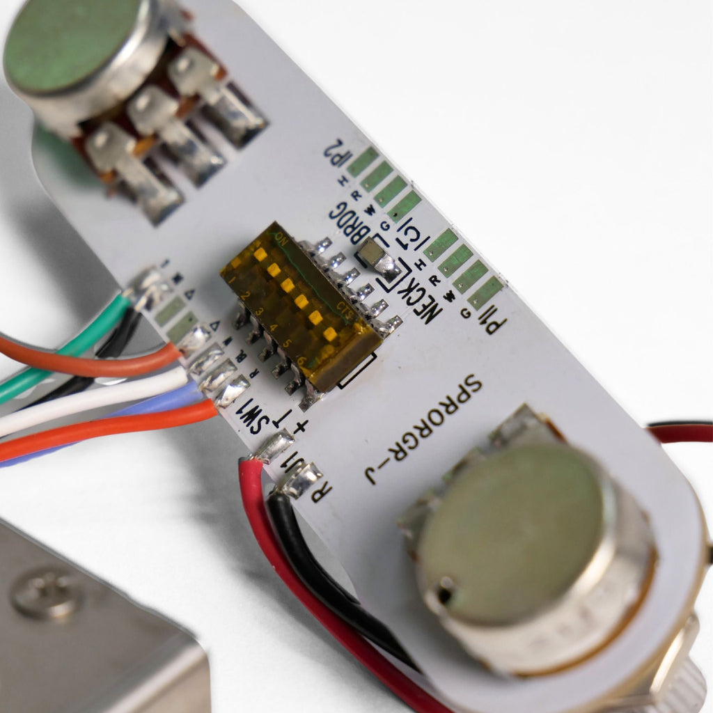 S-PRO HH & Coil Split Guitar Wiring Harness (SPRORGRJ) - 3.034" (77.07 mm) Pot Spacing - Ploutone