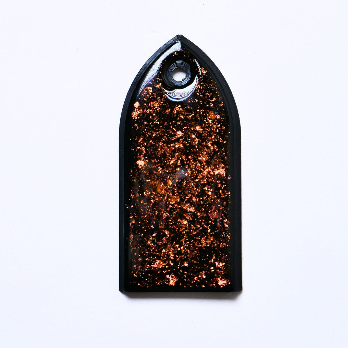 Custom ESP M-II Truss Rod Cover - Colorshifting Flakes truss rod covers from Ploutone