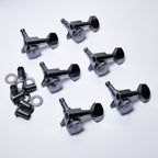 Wilkinson Locking Tuners 6-In-Line Right-Handed (Chrome) – 19:1 Ratio – Fits 10mm (25/64") Holes Tuning Machine Heads from Ploutone