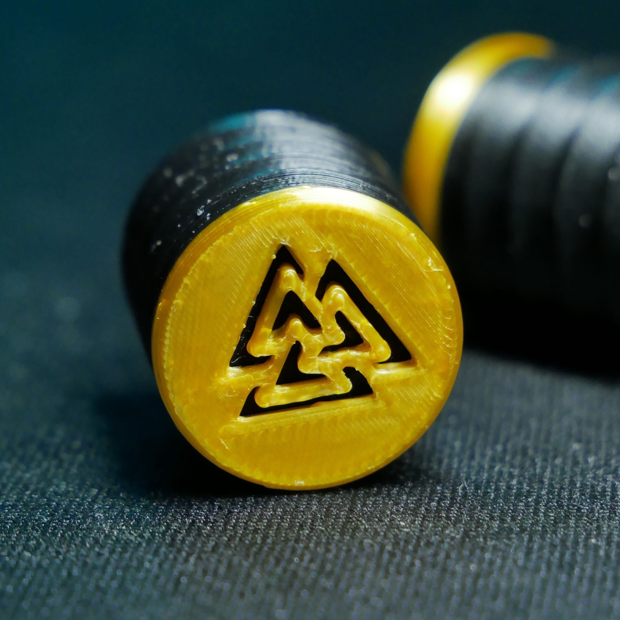Opus Guitar Knobs - Golden Valknut Sigil - Ploutone
