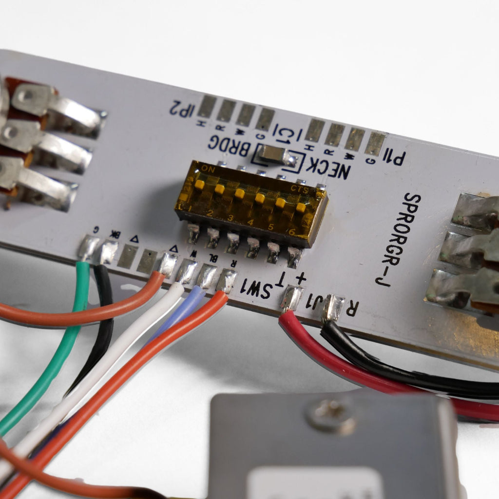 S-PRO HH & Coil Split Guitar Wiring Harness (SPRORGRJ) - 3.034" (77.07 mm) Pot Spacing - Ploutone