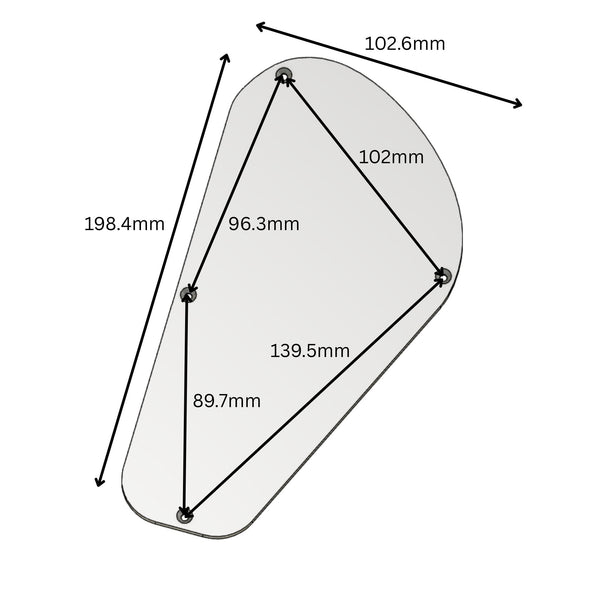 Jackson Pro & Dinky Control Cover Backplate - Replacement Control Cavity Cover - Multiple Colors - Ploutone