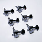 Wilkinson Locking Tuners 6-In-Line Right-Handed (Chrome) – 19:1 Ratio – Fits 10mm (25/64") Holes Tuning Machine Heads from Ploutone