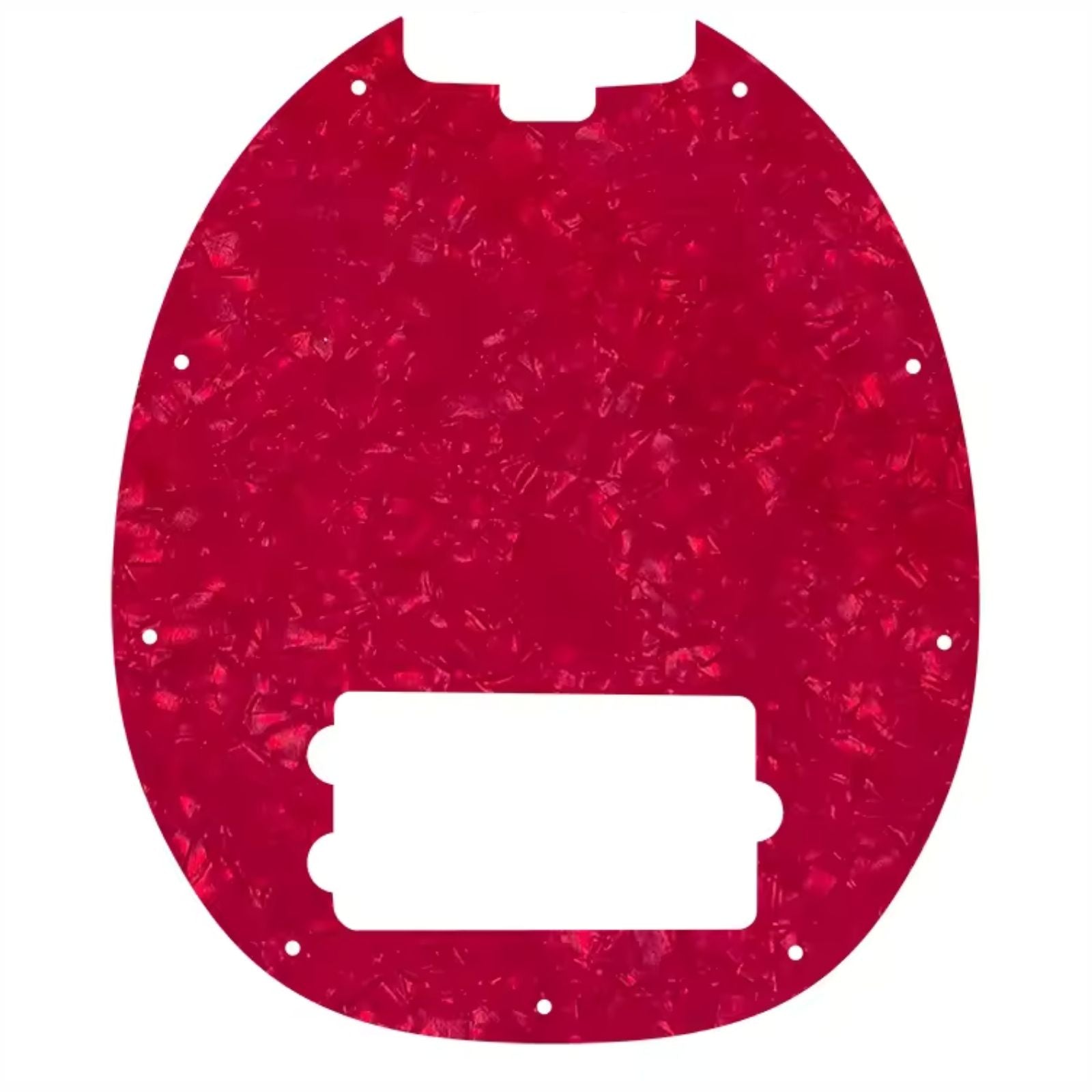 Music Man Stingray 4-String Bass Pickguard - 4-Ply Red Pearl - Ploutone