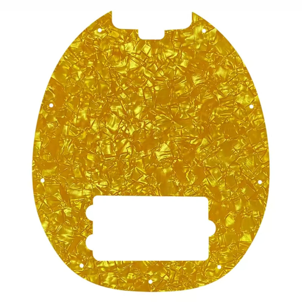 Music Man Stingray 4-String Bass Pickguard - 30+ Colors 4-Ply Golden Pearl - Ploutone
