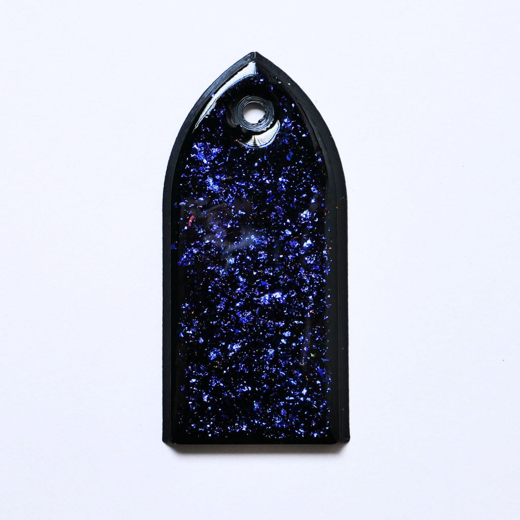 Custom ESP M-II Truss Rod Cover - Colorshifting Flakes truss rod covers from Ploutone