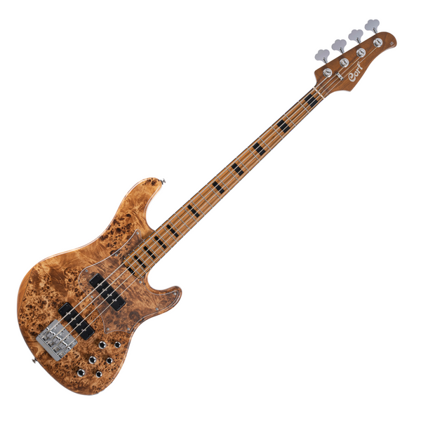 Cort GB Series Modern 4 4-String Bass Guitar - Open Pore Vintage Natural - Ploutone