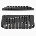 Hipshot Ibby HM Ibanez® Gibraltar Bridge - 8-String Black - Ploutone