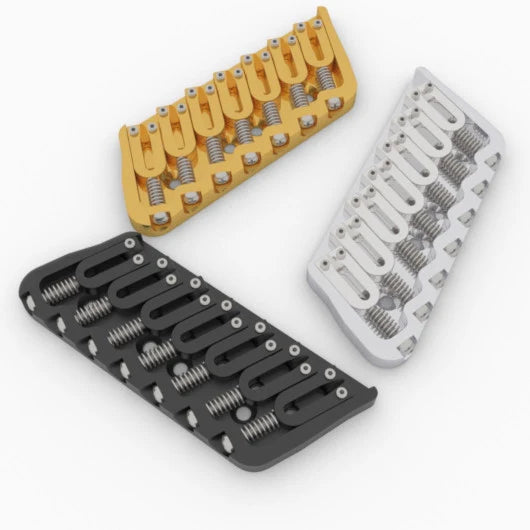 Hipshot 7-String Multi-Scale Fixed Guitar Bridge - Ploutone