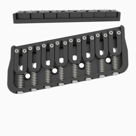 Hipshot 8-String Multi-Scale Fixed Guitar Bridge - Ploutone