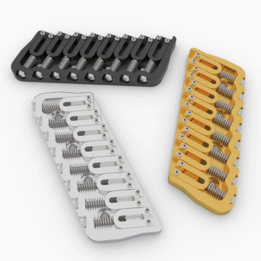 Hipshot 8-String Multi-Scale Fixed Guitar Bridge Guitar Fittings & Parts from Ploutone