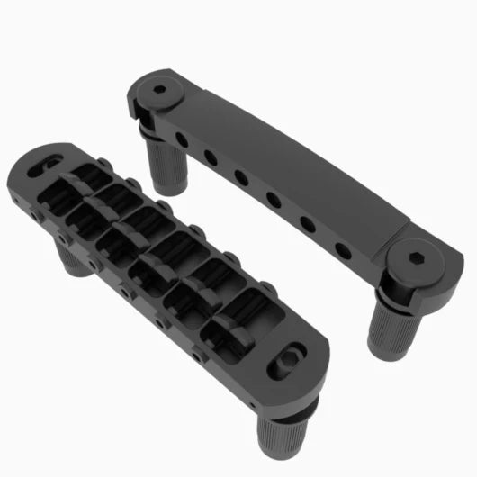 Hipshot 6-String Tone-A-Matic Wraparound Bridge - Gibson® & Epiphone® Replacement Black - Ploutone