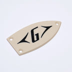 Custom Gretsch "G" Logo Truss Rod Cover - Multiple Colors (Fits Electromatic, Streamliner & Japan Models) Cream - Ploutone