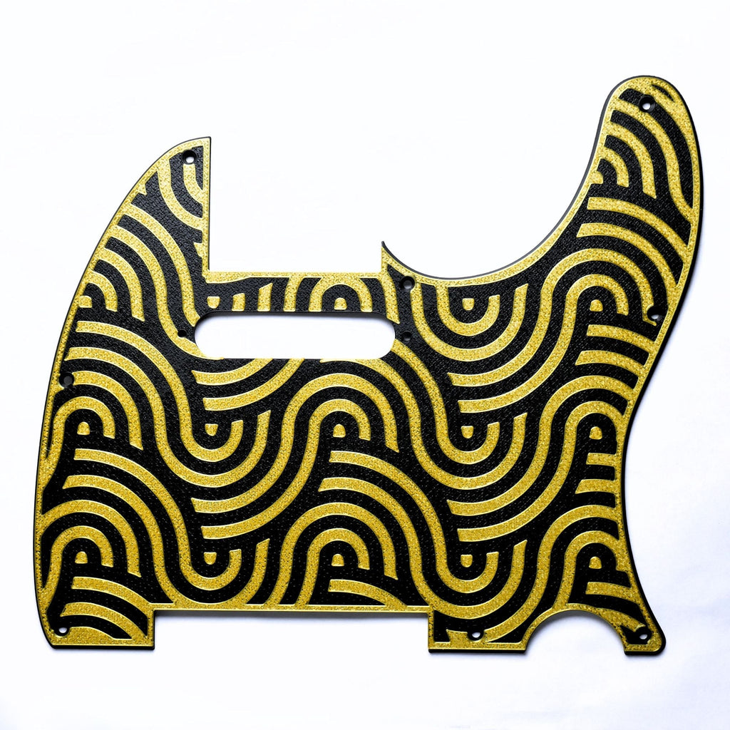 Custom 8-Hole Telecaster Pickguard – Artisan Series Frigate SS Telecaster Pickguards from Ploutone