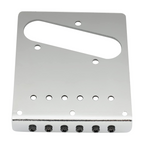 Wilkinson Modern Left-Handed Telecaster Bridge 6-Saddle - Chrome - Ploutone