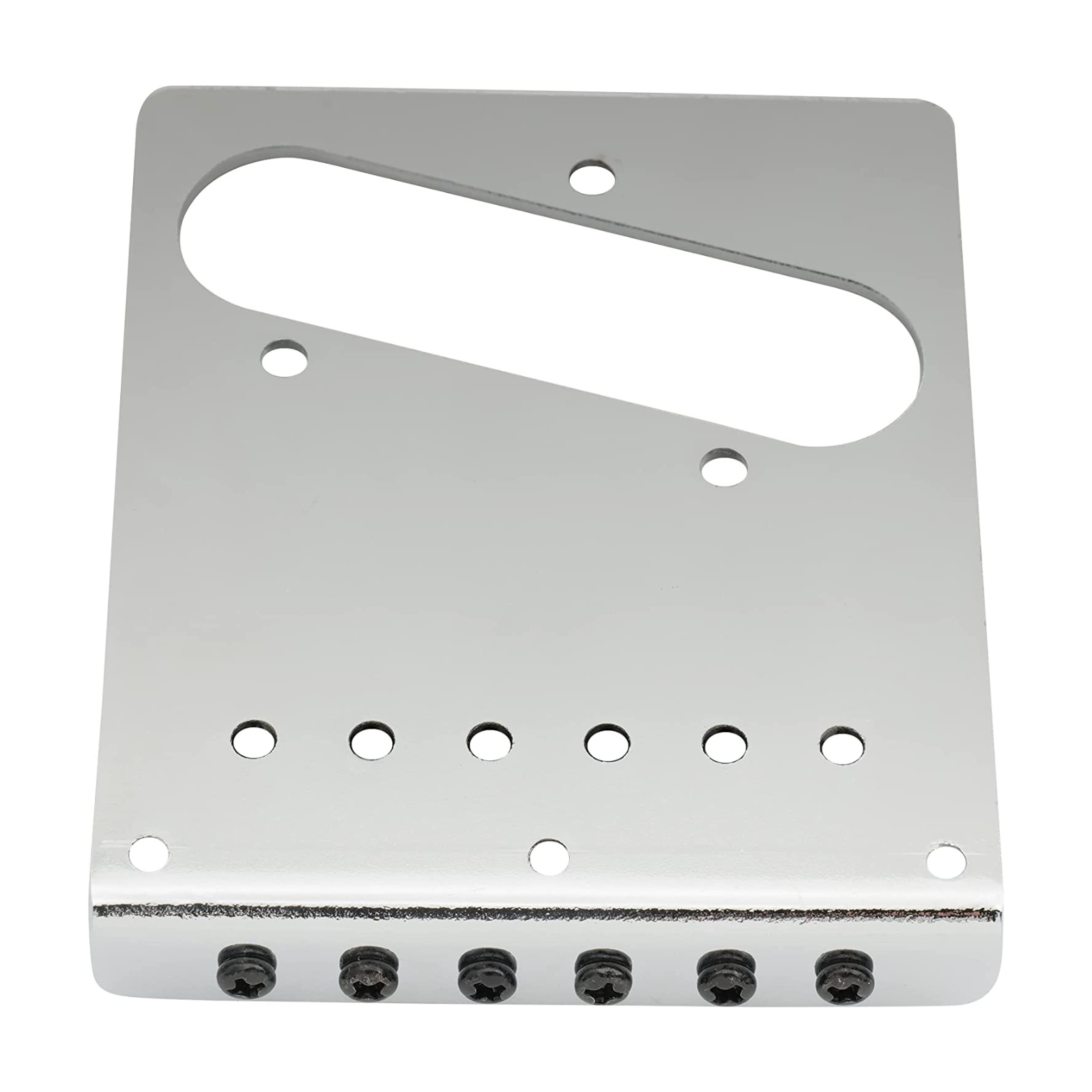 Wilkinson Modern Left-Handed Telecaster Bridge 6-Saddle - Chrome - Ploutone