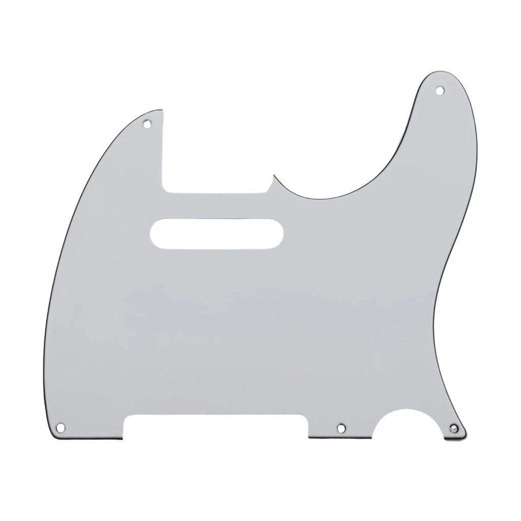 5-Hole ’52 Telecaster Pickguard for Fender Tele - 30+ Colors 3-Ply White - Ploutone