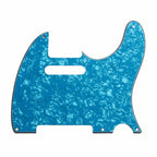 5-Hole ’52 Telecaster Pickguard for Fender Tele - 30+ Colors 4-Ply Blue Pearl - Ploutone