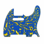 5-Hole ’52 Telecaster Pickguard for Fender Tele - 30+ Colors 4-Ply Blue Shell - Ploutone