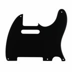 5-Hole ’52 Telecaster Pickguard for Fender Tele - 30+ Colors 1-Ply Black - Ploutone